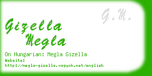 gizella megla business card